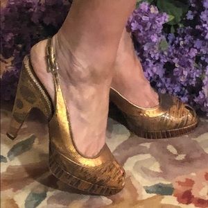 PRADA SEQUINED LIZARD PUMPS